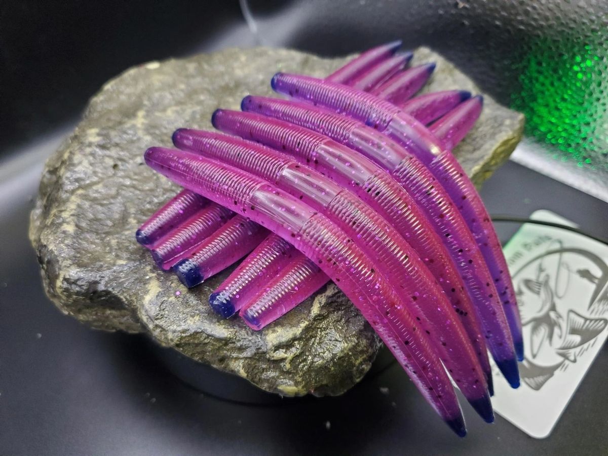 Gusanos Estilo Senko Para Pesca De Lubina: 40 Gusanos Palo